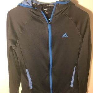 Adidas blue therma warm hoodie